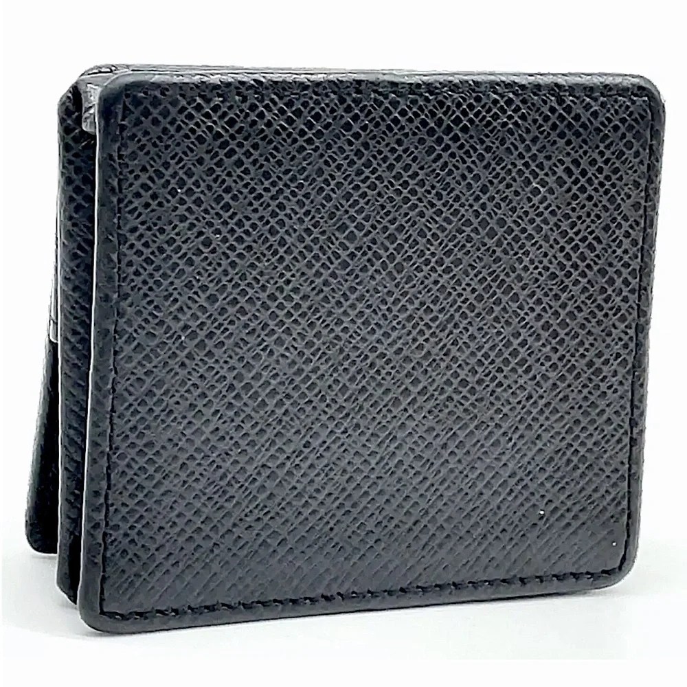 LOUIS VUITTON Black Taiga Porte Monnaie Boite COMES WITH: LV BOX, DUST BAG